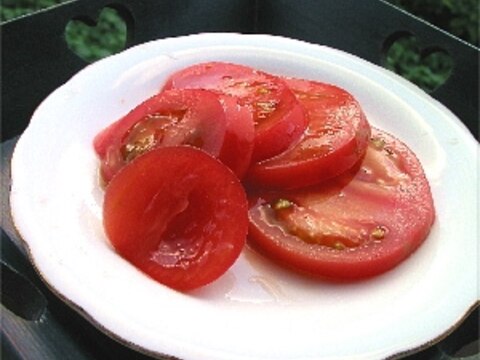 トマトでかんたん夏サラダ♪【シャーベットマト】